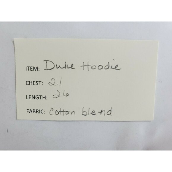 Duke Blue Devils Hoodie Mens Size Large Blue Cotton Blend - Picture 5 of 5